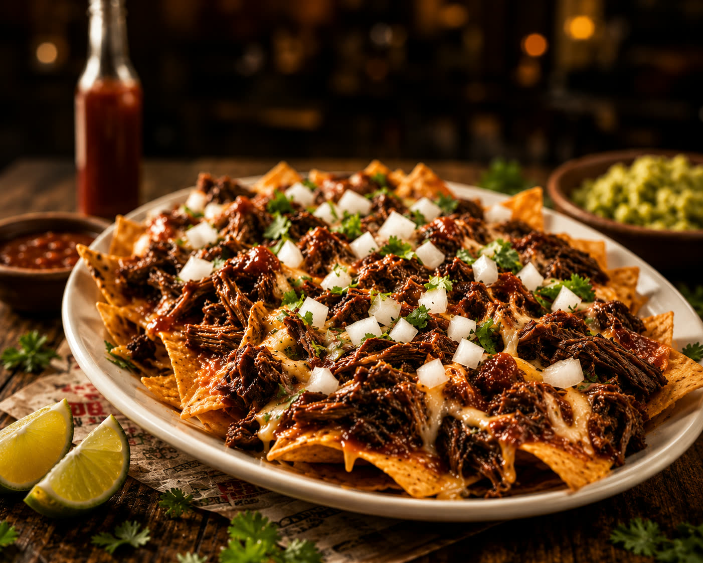 Nachos con birria